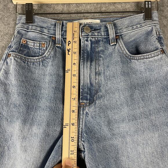 Aritzia Denim Forum Jeans Womens 24 The Farrah High Rise Wide Leg Light Wash - Picture 5 of 16